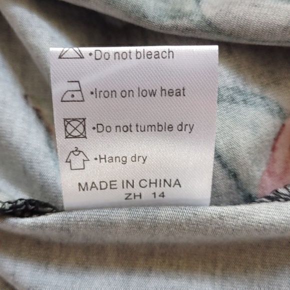 DouBCQ Women's Floral Print Casual Flowy Pleated Loose Dress with Pockets‎ Sz L - Picture 15 of 15